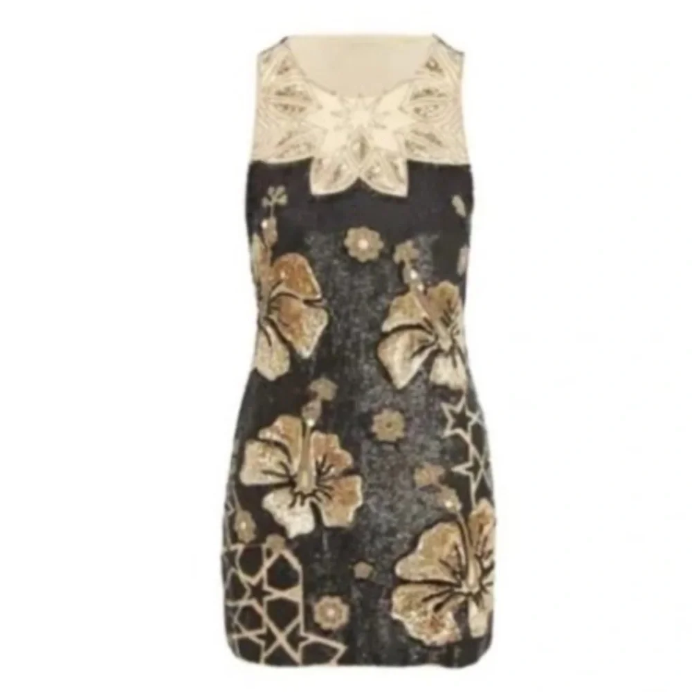 Needle & Thread War of Flowers Black Mini Dress | 10 - Picture 3 of 10